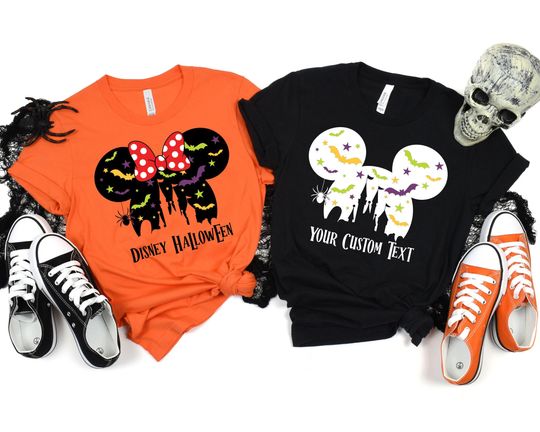 Personalized Disney Halloween Shirt, Disney Halloween Matching T-shirt, Disney Spooky Shirt, Disney Horror Shirt, Disney Boo Shirt