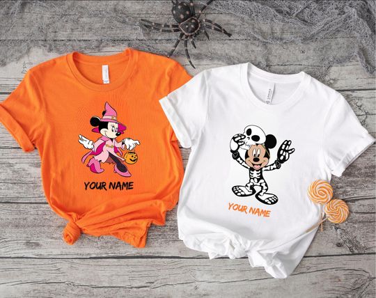 Discover Halloween Custom Disneyland Family Matching Shirt, Disneyworld Halloween Matching Shirts, Halloween Mickey and Minnie Shirt, Disneyland Trip