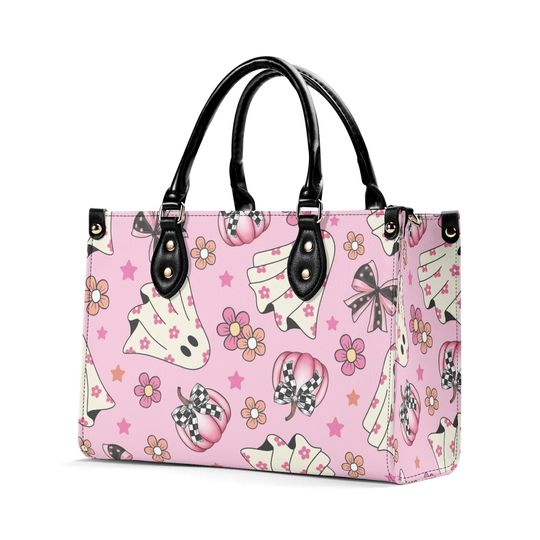 Ghost Pink Halloween Handbag - Premium Quality, Sturdy Handles, Compact Design for Everyday Convenience
