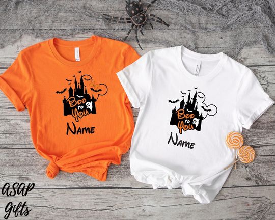 Discover Custom Disney Halloween Shirt, Disney Family Vacation Matching Shirt, Halloween Disney Trip Shirt, Disneyland Shirt, Spooky Season Shirt