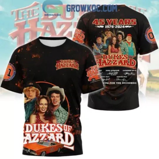 Discover The Dukes Of Hazzard 45 Years Of The Memories From 1979 To 2024 3D T Shirt