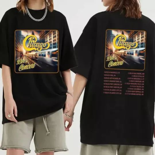 Discover Chicago 2024 Tour t-Shirt, Chicago Band Fan Shirt