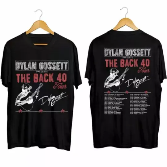 Discover Dylan Gossett - The Back 40 Tour 2024 tShirt, Dylan Gossett Fan Shirt