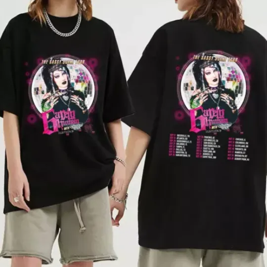 Discover 6arelyhuman - The Sassy Scene Tour 2024 T-Shirt, 6arelyhuman Fan Shirt