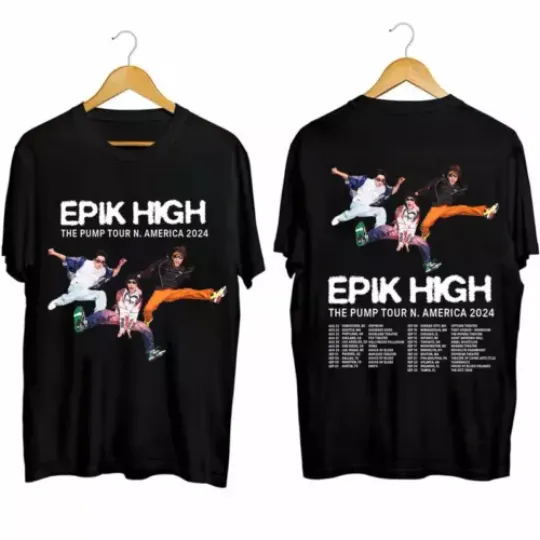 Discover Epik High - The Pump North America Tour 2024 t-Shirt, Epik High Band Fan Shirt