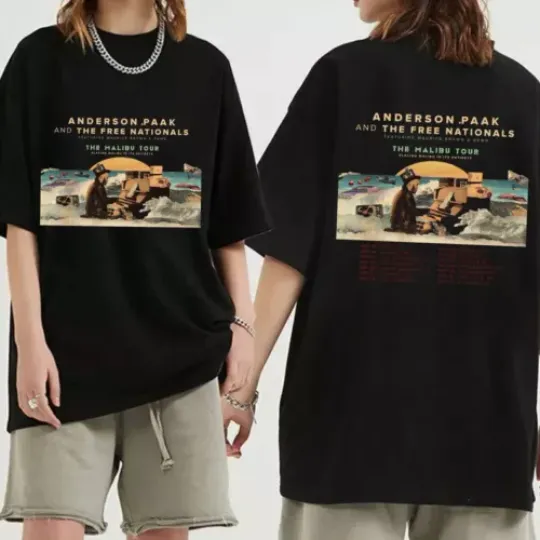 Discover Anderson .Paak  The Free Nationals The Malibu Tour T-Shirt