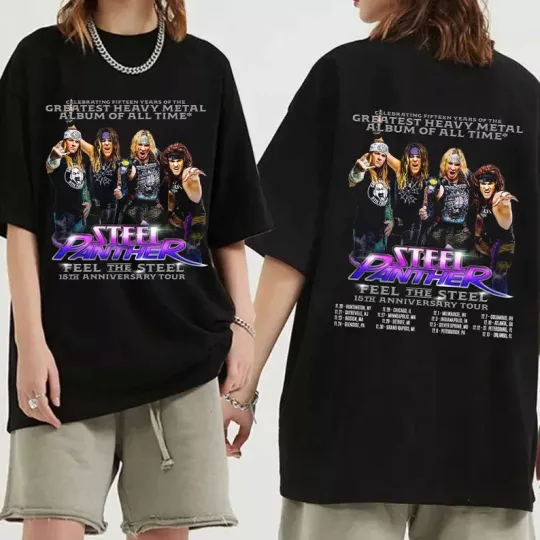 Steel Panther - Feel the Steel 15th Anniversary Tour 2024 T-Shirt