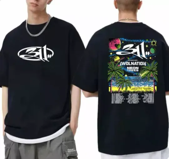 Discover 311 The Unity Tour 2024 T-Shirt, 311 Band 2024 Concert Shirt Rock Band Tee