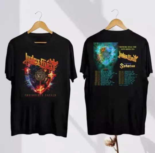 Judas Priest Invincible Shield 2024 Tour t-Shirt, Judas Priest Band Fan Gift
