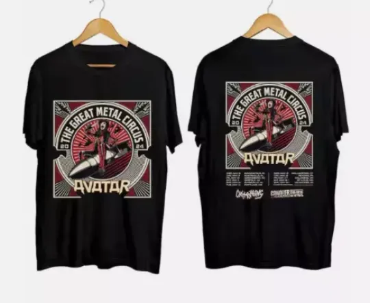 Discover Avatar The Greatest Metal Circus Tour 2024 T-Shirt