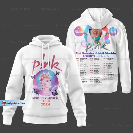 Discover P!nk Pink Tour 2024 Hoodie, Pink Singer Summer Carnival 2024 Shirt, Pink Fan Lovers Hoodie, Trustfall Album Hoodie, Pink Concert Shirt