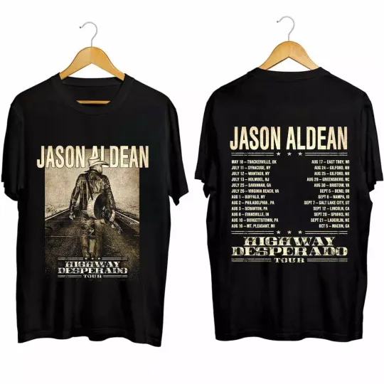 Jason Aldean Highway Desperado Tour 2024 Shirt, Jason Aldean Fan Shirt
