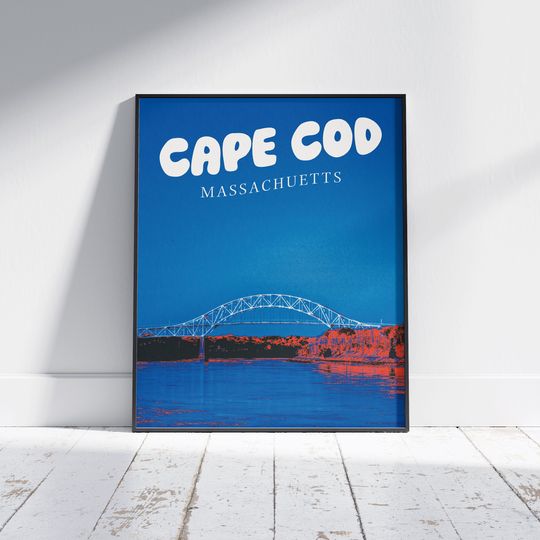 Discover Welcome to Cape Cod Travel Poster| Retro Travel Print