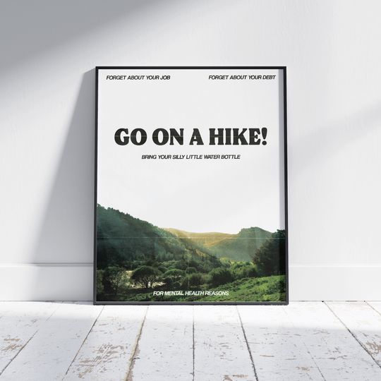 Discover Hiking Poster | National Parks Print | Granola Aesthetic