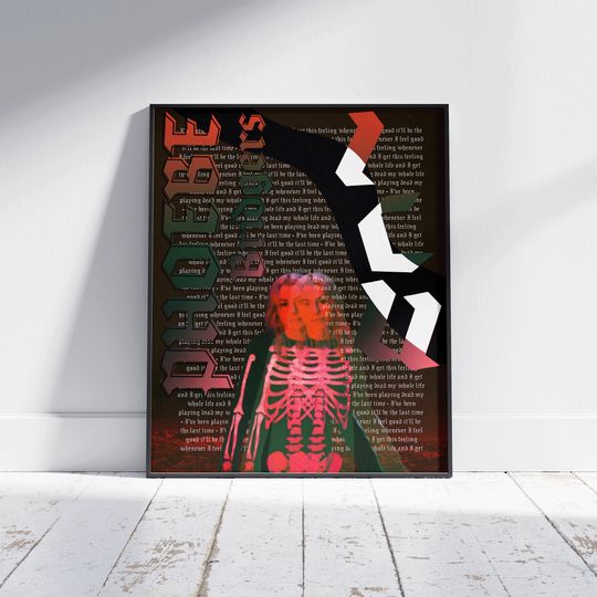 Phoebe Bridgers Poster | Punisher Album Print | Lyric Poster