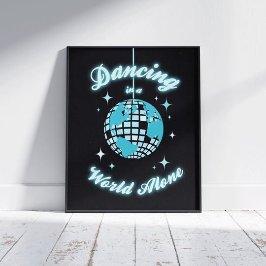 Discover Lorde Pure Heroine Poster | A World Alone Disco Ball Print
