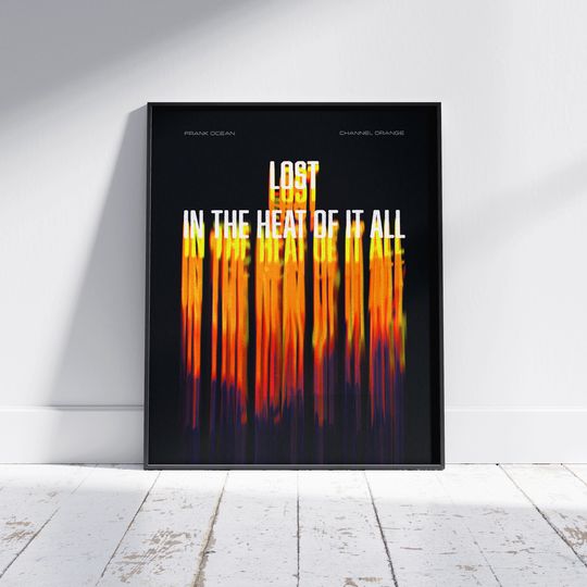 Discover Frank Ocean Channel Orange Poster | Frank Ocean Print | Blonde Poster