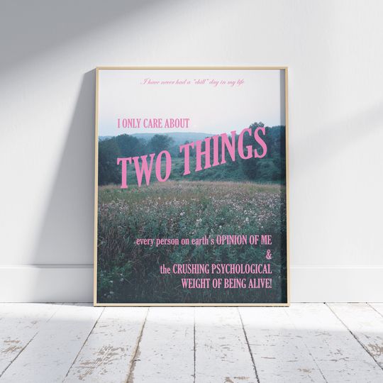 Discover Chill Day Relatable Print | Sassy Wall Art | Retro Bedroom Decor