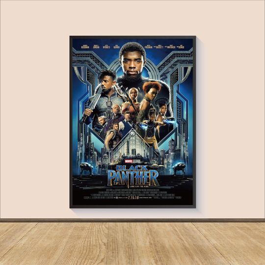 Black Panther Movie Poster Print, Room Decor, Movie Art, Gifts for Him/Her, Wall Art Print, Art Poster For Gift,Movie Print