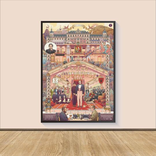The Grand Budapest Hotel Movie Poster Print, Room Decor, Movie Art, Gifts for Him/Her, Wall Art Print, Art Poster For Gift