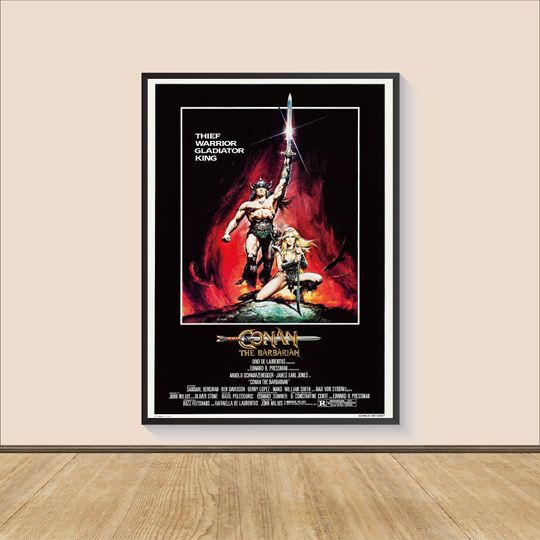 Discover Conan the Barbarian Movie Poster Print, Room Decor, Movie Art, Gifts for Him/Her, Room Decor