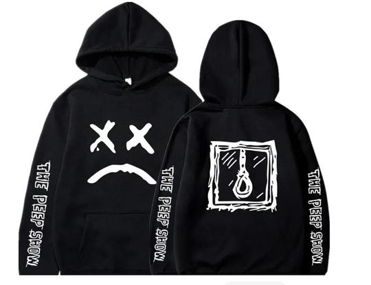 Lil Peep Hoodie sweatshirt , peepshow , black