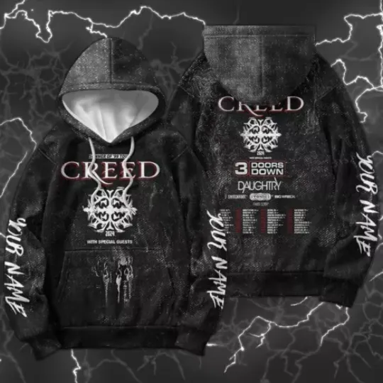 Discover Creed Huge 2024 Reunion Tour Single-Day Festival 3D Hoodie, Music 90s Rock Band