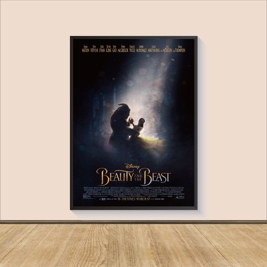 Beauty and the Beast Movie Poster Print, Room Decor, Movie Art, Wall Art Print, Art Poster For Gift