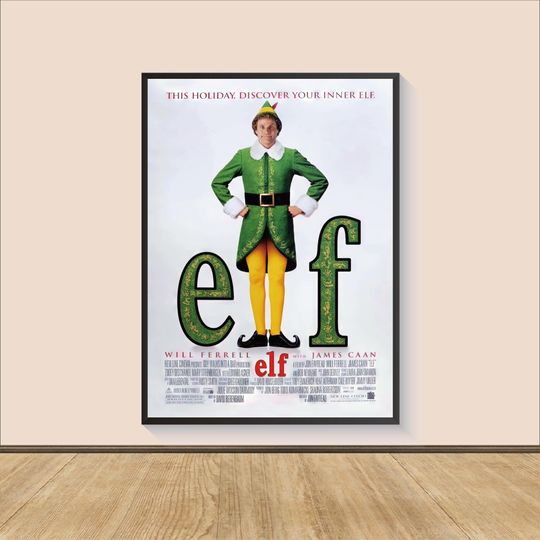 Elf Movie Poster Print, Room Decor, Movie Art, Wall Art Print, Art Poster For Gift, Movie Print