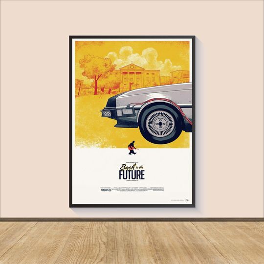 Back to the Future Movie Poster Print, Room Decor, Movie Art, Wall Art Print, Art Poster For Gift