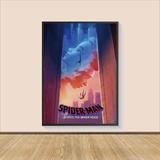 Spider-ManAcross The Spider-Verse Movie Poster Print, Room Decor, Movie Art, Gifts for Him/Her