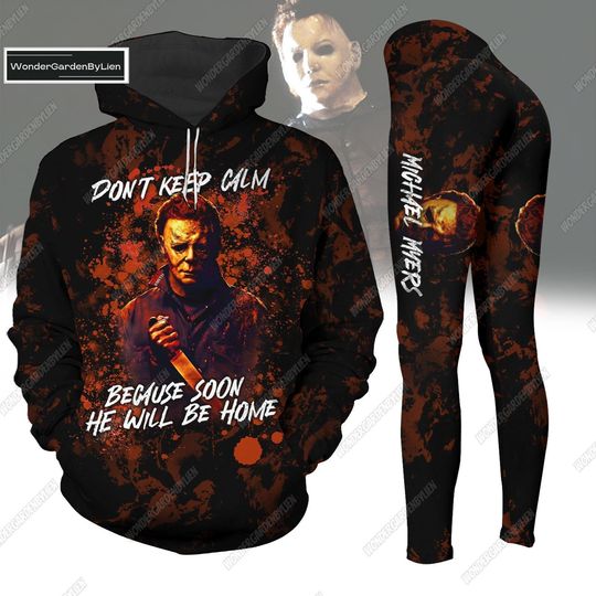 Discover Halloween Hoodie Legging Set, Michael Myers Yoga Legging For Women, Horror Character Shirt Pants, Spooky Movie Halloween Shirt
