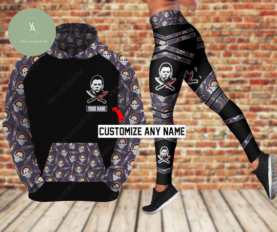 Discover Personalized Michael Myer Hoodie, Michael Myer Legging, Halloween Hoodie, Halloween Legging, Horror Movie Shirt, Halloween 3D Hoodie