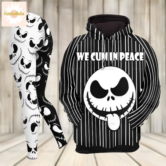 Halloween Jack Skellington Hoodie, Jack Costume Hoodie, Nightmare Before Christmas, Jack And Sally, Horror Characters, Women's Legging