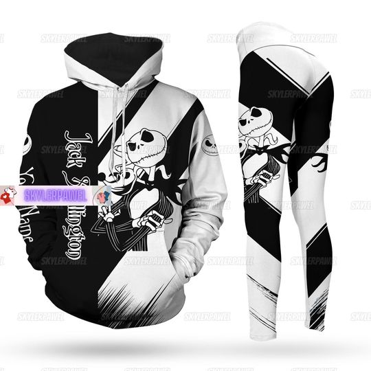 Jack skellington Hoodie, Jack skellington Legging, Personalized Hoodie, Nightmare Before Christmas Hoodie, Halloween Movie Hoodie
