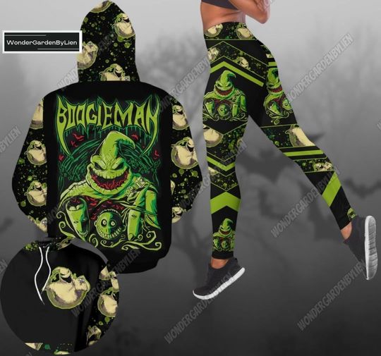 Halloween Boogieman Hoodie Legging, Nightmare Before Christmas, Boogieman Horror Character Shirt, Disney Spooky Movie Yoga Pant