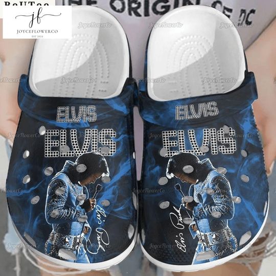 Elvis Presley Clogs, Elvis Presley Sandals, Elvis Presley Summer Shoes, Elvis 2024 Shoes, Rock N Roll Sandals, Elvis Fan Gift Shoes