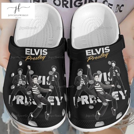 Retro Elvis Presley Clogs, Elvis Presley Sandals, Elvis Presley Summer Shoes, Elvis 2024 Shoes, Elvis Tour Shoes, Elvis Fan Gift Shoes