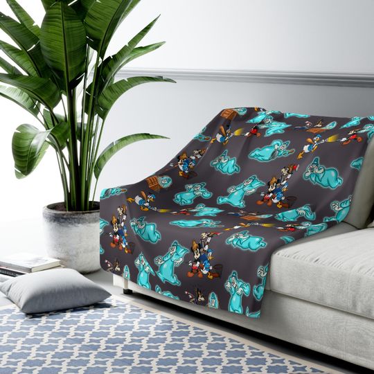 Discover Disney Lonesome Ghosts Inspired Custom Sherpa Fleece Blanket Throw Hand