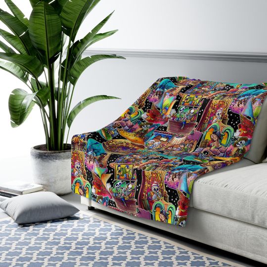 Discover Disney Pirates of the Carribean Inspired Custom Sherpa Fleece Blanket