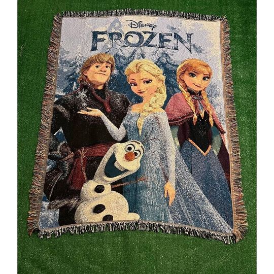 Discover Vintage Disney Frozen Fleece Blanket Blanket
