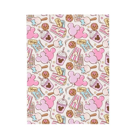 Discover Magical Park Sherpa Fleece Blanket