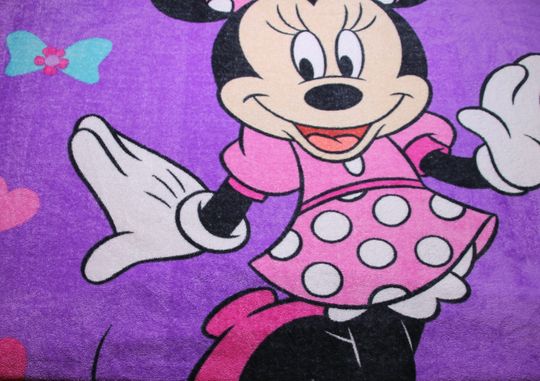 Discover Vintage Minnie Mouse Fleece Blanket Throw