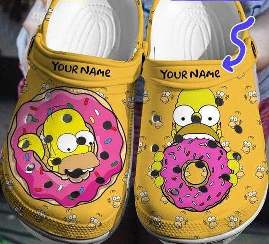 Discover The Simpson Family Clogs, Simpson Donut Shoes, Kid/Adult Sandals Slippers