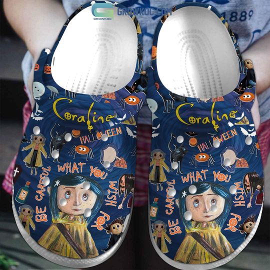 Discover Coraline Halloween Clogs, Coraline Shoes, Kid/Adult Sandals Slippers, Custom Shoes