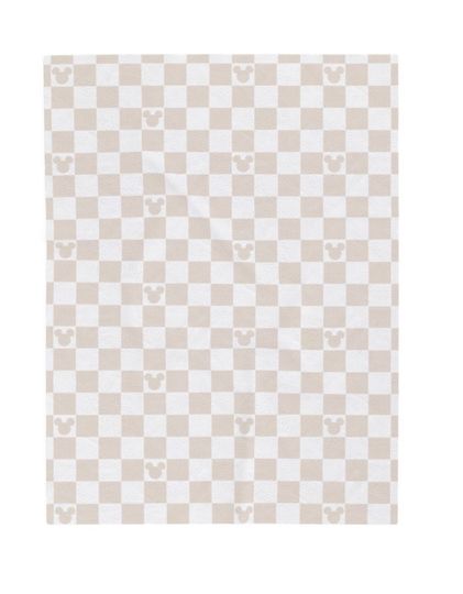 Discover Light Neutral Mickey Disney Fleece Blanket