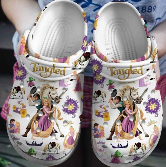 Discover Rapunzel Disney Cartoon Clogs, Rapunzel Summer Shoes, Rapunzel Clogs For Men Women Kids, Clogs For Summer, Christmas Gifts