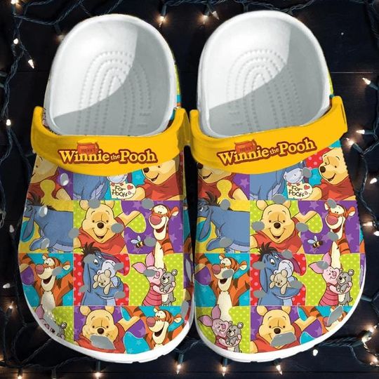 Discover Winnie The Pooh Cartoon Summer Clog, Pooh Summer Shoes, Pooh Clogs For Men Women Kids, Clogs Sandals, Clogs For Summer, Christmas Gift