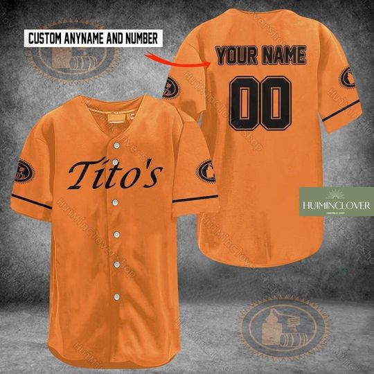 Customized Tito Handmade Jersey, Tito Handmade Baseball Shirt, Tito's Handmade Jersey, Tito Handmade Gift, Jersey For Men, Vodka Fan Gift
