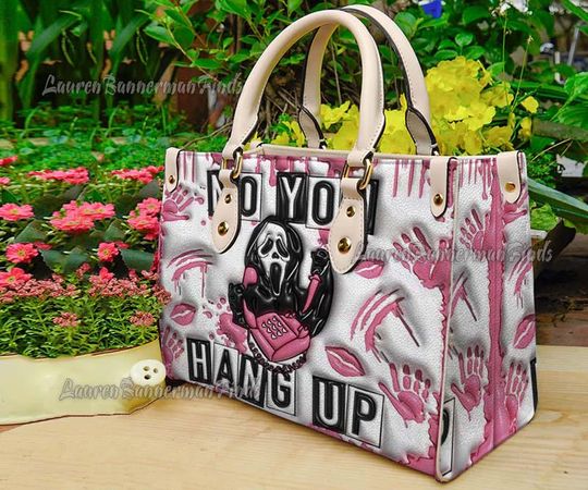 Discover Halloween HandBag, Halloween Leather PU Handbag, Horror Movie Characters Bag, Woman Shoulder Bag, Crossbody Bag, Movie handbag